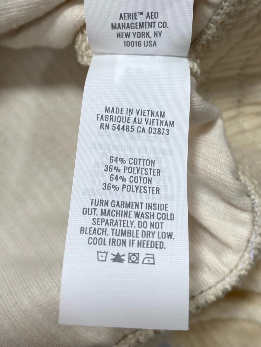 Aerie Cream Cropped Corduroy Zip Up Jacket XS Utility Mock Neck Fall Staple